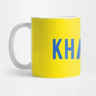 Khalsa a Sikh Phrase in Yellow Mug